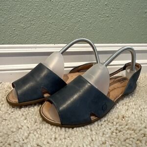 Born Sylvia Peep Toe Sling Back Sandals Beach, Vacation, Summertime, Boho Size 8